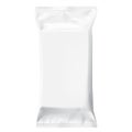 White Blank template Packaging Foil for wet wipes.