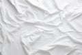 White blank texture background - fabric, textile, paper creased, folds - mockup Royalty Free Stock Photo