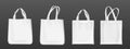 White blank tote bag mockup. Royalty Free Stock Photo