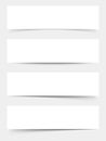 White blank web banners. Vector eps-10. Royalty Free Stock Photo