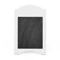 White Blank Wooden Menu Blackboard Outdoor Display. 3d Rendering