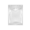 White Blank Ziplock Pack. Isolated Vector.