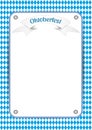 White blue bavarian party template