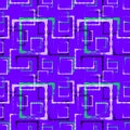 White and blue carved squares and black frames for an abstract purple background or pattern Royalty Free Stock Photo