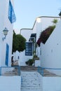 White-blue city of Sidi Bou Said, Tunisia,