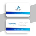 white and blue company branding card template for business branding