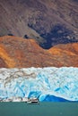 The white-blue glacier