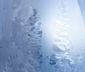 A picture of a frost on the windowpane Royalty Free Stock Photo