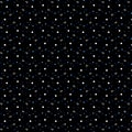 Bright geometric seamless fabric paper pattern Simple white blue polka dots and rings on black background Royalty Free Stock Photo