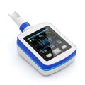 Portable Medical Spirometer Device with Digital Display and Mouthpiece medical device lung function Royalty Free Stock Photo