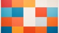 Minimalist Color Field Painting: Vibrant Squares In Crossed Colors Royalty Free Stock Photo