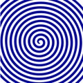 White blue round abstract vortex hypnotic spiral wallpaper. Royalty Free Stock Photo