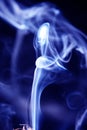 White and blue smoke on black purple background with abstract texture Royalty Free Stock Photo