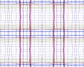 White and Blue Tartan Prints. Seamless Buffalo Royalty Free Stock Photo