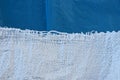 White blue texture of a plastic bag Royalty Free Stock Photo