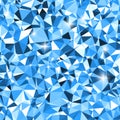 White and blue triangle winter mosaic background