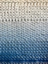 White and blue winter knitted background