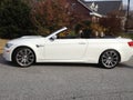 White convertible car Royalty Free Stock Photo
