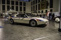 White BMW M1 exhibited at the motor show in Spain