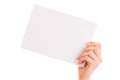 White board - blank paper with copy space for additional tekst Royalty Free Stock Photo