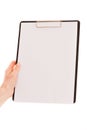 White board - blank paper with copy space for additional tekst Royalty Free Stock Photo