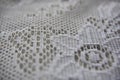 White bobbinet close-up look Royalty Free Stock Photo