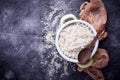 White boiled rice on pot Royalty Free Stock Photo