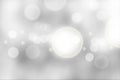 White bokeh background with beautiful sparkling Christmas lights.  The light shone like the stars in the sky. Royalty Free Stock Photo