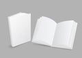 White book closed and open Royalty Free Stock Photo