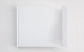 White book mockup. Square empty book. Clean book cover mockup