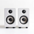 White Bookshelf Speakers: Stylish Design For Immersive Audio Experience