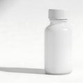 White Bottle with Cap Royalty Free Stock Photo
