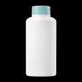 White Bottle With a Teal Cap Placed on a Minimalist Background Royalty Free Stock Photo