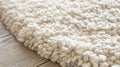 White Boucle Rug Texture Close-Up