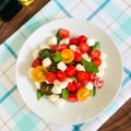Heirloom Tomato and Pearl Mozzarella Salad.