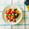 Heirloom Tomato and Pearl Mozzarella Salad.