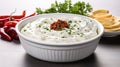 Ultra Hd Image Of Feta Dip On White Background