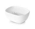 White bowl isolated on white background Royalty Free Stock Photo