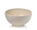 White bowl isolated on white background.