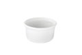 White bowl isolated white Background Royalty Free Stock Photo