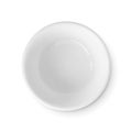 White bowl top view isolated realistic object. Plate clean, empty porcelain dish. Kitchen 3d graphic for cafe Royalty Free Stock Photo