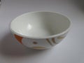 White bowl on white background