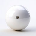 White Bowling Ball On A Stylish Cad Background