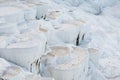 White bowls of dried Thermal springs of the City of Pamukkale