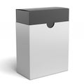 White box with black inside Royalty Free Stock Photo