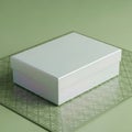 White Box on Green Surface Royalty Free Stock Photo