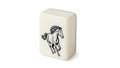 A white box with a horse on it (ai generated) Royalty Free Stock Photo