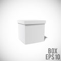 White box mockup Cardboard Package eps 10