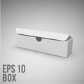 White box mockup Cardboard Package eps 10