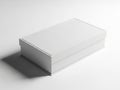 White Box Mockup, Packaging Design, Product Placement, Blank Package, Isolated Royalty Free Stock Photo